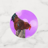 女王陛下：夢のような紫の輝きの雄鶏 コンフェッティ (スモール正面)