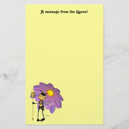 "女王"の-文房具からのメッセージ 便箋 (正面)