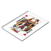 女王 + カードカップルジャーナルを遊ぶハートの王 ノートブック (左側)