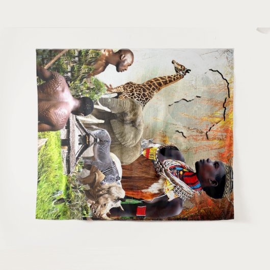 女王 タペストリー (正面(横))