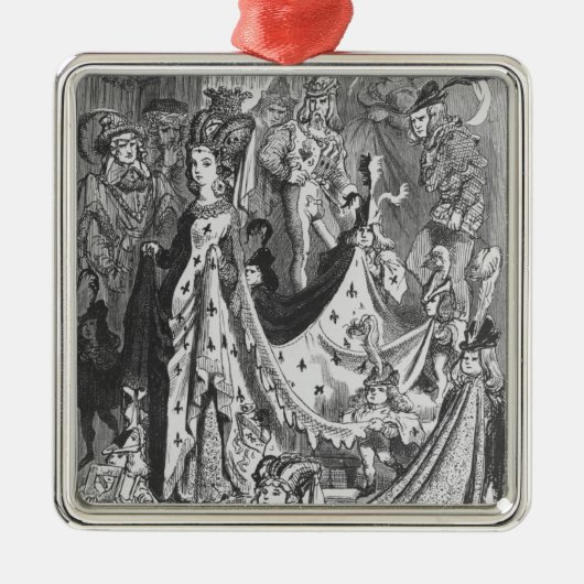 女王 メタルオーナメント (正面)