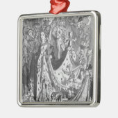 女王 メタルオーナメント (左)