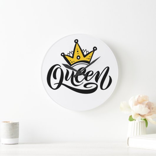 女王 ラージ壁時計 (ホーム)