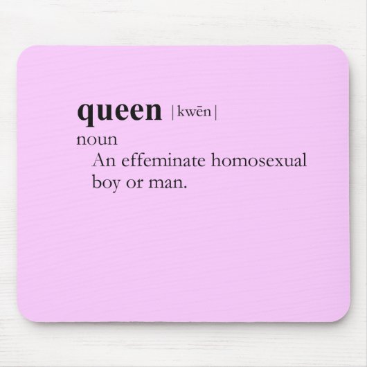 女王(定義) マウスパッド (正面)