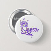 女王 缶バッジ (正面&裏面)