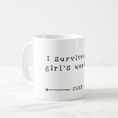 女生き延びの子の週末 |日付 | コーヒーマグカップ (正面左)