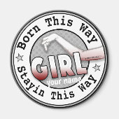 女生まれの子 マグネット (正面)