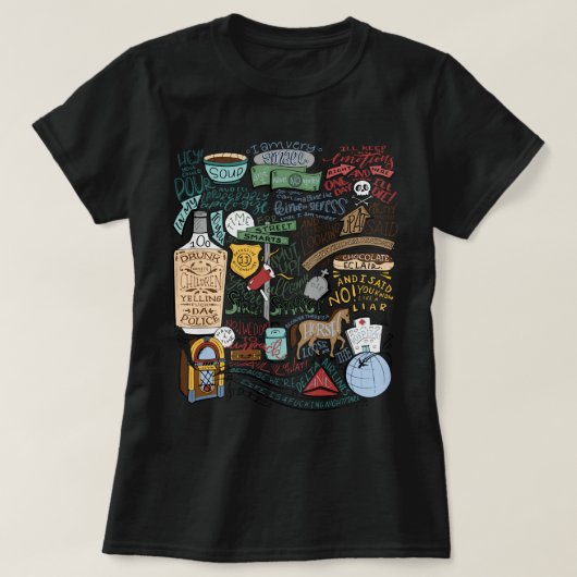 女男性へ性(着色化)ジョン・ムーニー引用文会社 Tシャツ (デザイン正面)