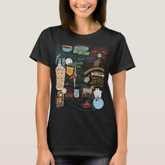 女男性へ性（着色化）ジョン・ムーニー引用文会社 Tシャツ