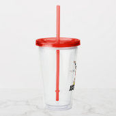 女疑問に思が前飛んでいる向 アクリルタンブラー (右)