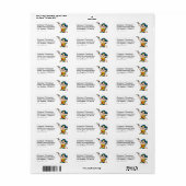 女疑問に思が前飛んでいる向 ラベル (フルシート)