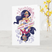 女疑問に思が力の正体を暴く カード (黄色い花)