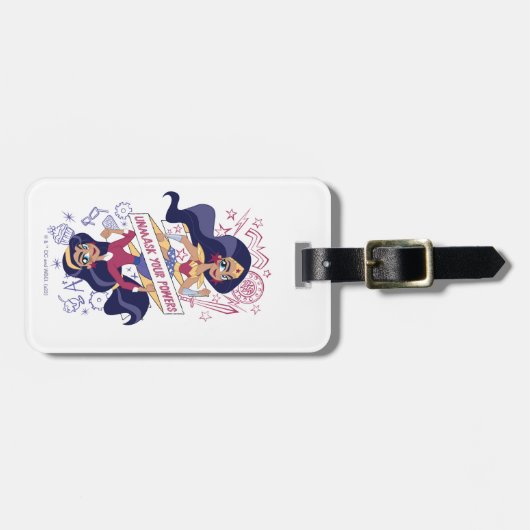 女疑問に思が力の正体を暴く ラゲッジタグ (正面横)