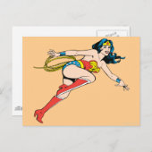 女疑問に思が右へ飛び出す ポストカード (正面/裏面)