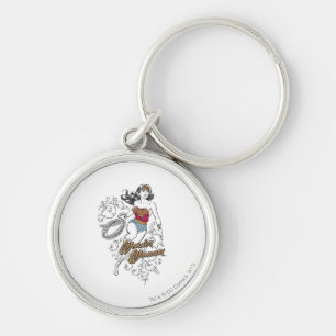 女疑問に思が栄える キーホルダー