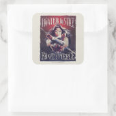 女疑問に思が正義を求めて戦う スクエアシール (バッグ)