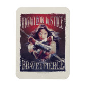 女疑問に思が正義を求めて戦う マグネット (縦)