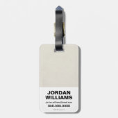 女疑問に思が正義を求めて戦う ラゲッジタグ (裏面縦)