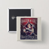 女疑問に思が正義を求めて戦う 缶バッジ (正面&裏面)