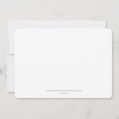 女疑問に思とスーパーガール |ヒーロすごいーベビーシャワー 招待状 (裏面)