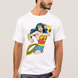 女疑問に思のひ白熱［赤熱］光を放つねり Tシャツ