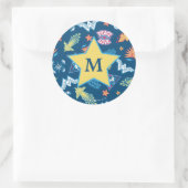 女疑問に思のアイコンとフレーズのパターン |モノグラム ラウンドシール (バッグ)