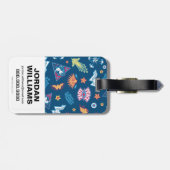 女疑問に思のアイコンとフレーズのパターン |モノグラム ラゲッジタグ (裏面横)