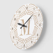 女疑問に思のギリシャ模様 ラージ壁時計 (傾斜)