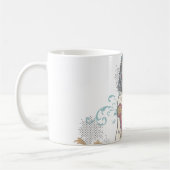 女疑問に思のハーフトーン コーヒーマグカップ (左)