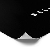 女疑問に思の信じ疑問に思Collage Logo ポスター (角)