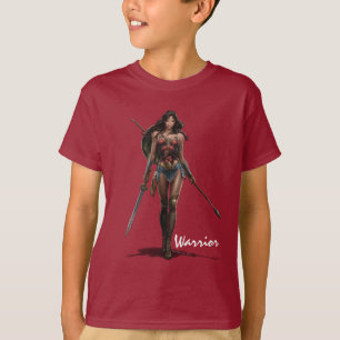 女疑問に思の戦闘準備漫画 Tシャツ
