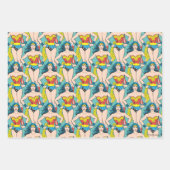 女疑問に思の手でお尻 ラッピングペーパーシート (正面)