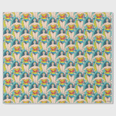 女疑問に思の手でお尻 ラッピングペーパー (フラット)