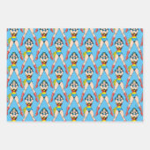 女疑問に思の腕を交差 ラッピングペーパーシート (正面2)