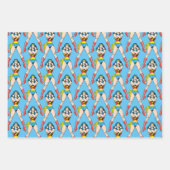 女疑問に思の腕を交差 ラッピングペーパーシート (正面)