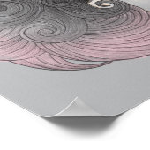 女疑問に思の鷲と木 ポスター (角)