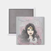 女疑問に思の鷲と木 マグネット (正面/裏面)