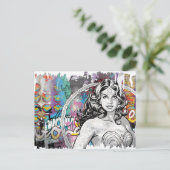 女疑問に思カラー6 ポストカード (スタンド正面)