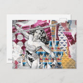 女疑問に思コラージュ5 ポストカード (正面/裏面)