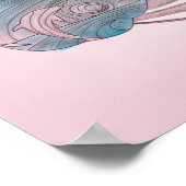 女疑問に思ドルフィンストライプズ ポスター (角)