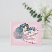 女疑問に思ドルフィンストライプズ ポストカード (スタンド正面)