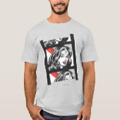 女疑問に思フィルムストリップ Tシャツ (正面)