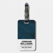 女疑問に思ブラシ付き金ゴールド記号 ラゲッジタグ (裏面縦)