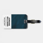 女疑問に思ブラシ付き金ゴールド記号 ラゲッジタグ (裏面横)