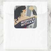 女疑問に思レトロシティ日が差すことアンドスターズ スクエアシール (バッグ)