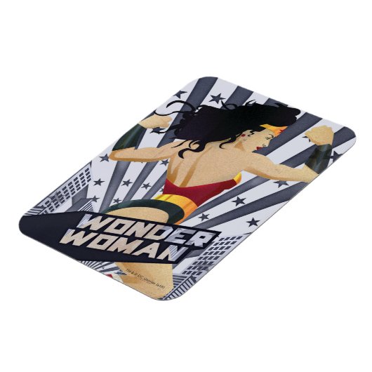 女疑問に思レトロシティ日が差すことアンドスターズ マグネット (左側)