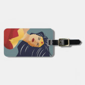 女疑問に思レトロシティ日が差すこと ラゲッジタグ (正面横)