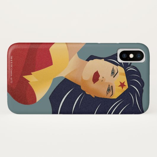 女疑問に思レトロシティ日が差すこと Case-Mate iPhoneケース (裏面(横))