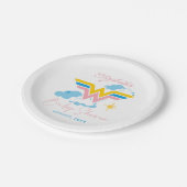 女疑問に思ロゴ |赤ちゃんシャワー ペーパープレート (アングル)