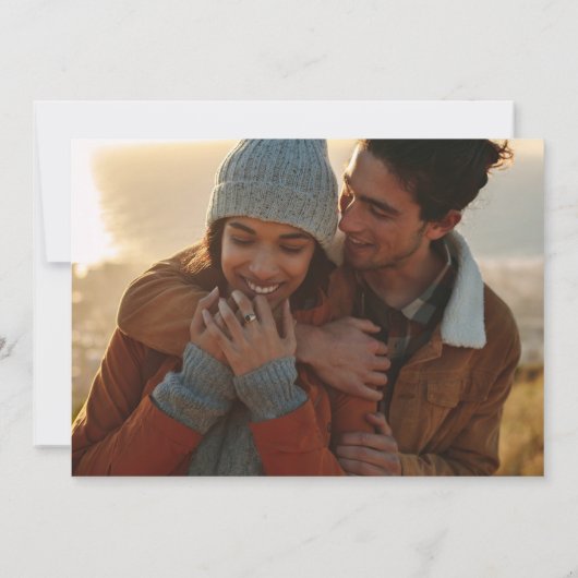 女疑問に思人と男すごい日付招待状の保存 招待状 (裏面)